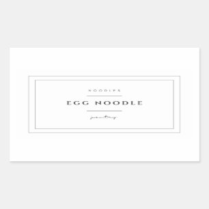 Sticker Étiquette pour oeufs nouilles