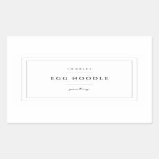 Sticker Étiquette pour oeufs nouilles