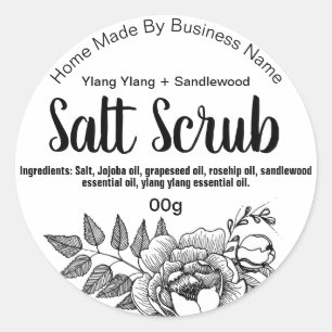 Sticker Étiquette Pour Scruter Salt Maison