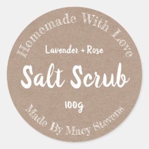 Sticker Étiquette Pour Scruter Salt Maison