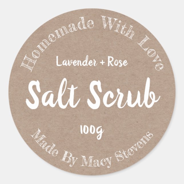 Sticker Étiquette Pour Scruter Salt Maison (Devant)
