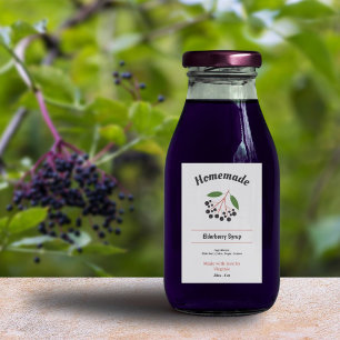 Sticker Étiquette pour sirop d'Elderberry
