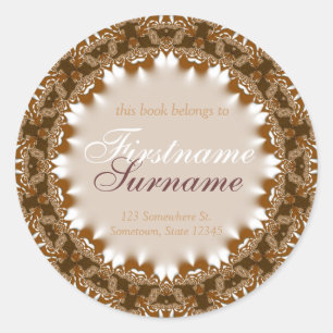 Sticker Étiquette Satin Earth Lace