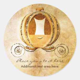 Sticker Étiquette vintage Princess Cinderella