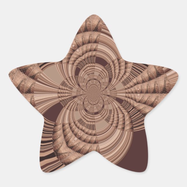 Sticker Étoile African Hakuna Matata Fractal Art Print/Graphic (Devant)