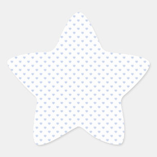 Sticker Étoile Alice Blue Polka Hearts en anglais Country Garden
