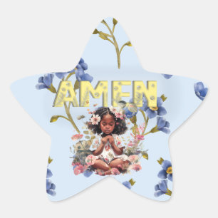Sticker Étoile "Amen"