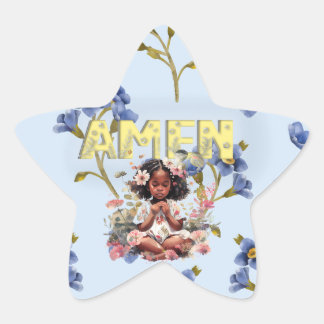 Sticker Étoile "Amen"
