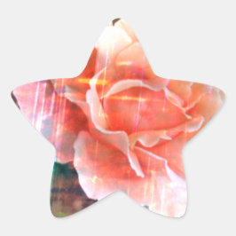 Sticker Étoile Ancien Rose élégant