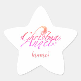 Sticker Étoile Ange de Noël