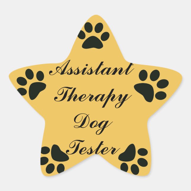 Sticker Étoile Appareil de contrôle auxiliaire de chien de (Devant)