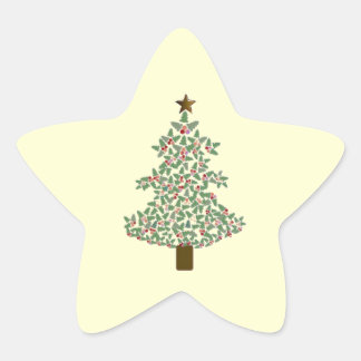 Sticker Étoile Arbre de Noël arctique