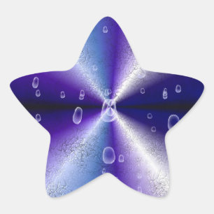 Sticker Étoile Arc-en-ciel violet