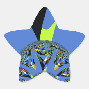 Sticker Étoile Arches cool avec sphères fractales Art Design