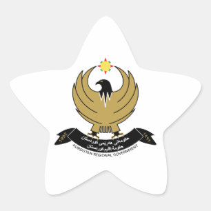 Sticker Étoile Armoiries du Kurdistan