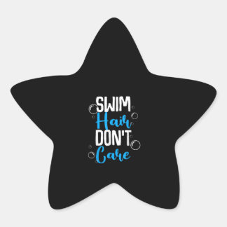 Sticker Étoile Baignade amusante Cheveux Pas de soins Cadeau mign