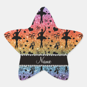 Sticker Étoile Ballerines intelligentes nommées faites sur