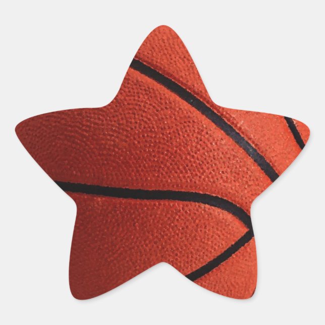 Sticker Étoile Basket-ball chaud tendance (Devant)