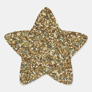 Sticker Étoile BÂTIMENTS D'ÉTOILES D'OR (fausse PARTIES SCINTILLA