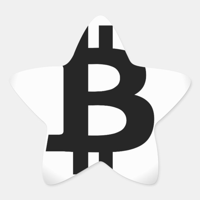 Sticker Étoile Bitcoin 13 (Devant)