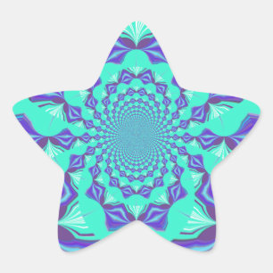 Sticker Étoile Bleu précieux