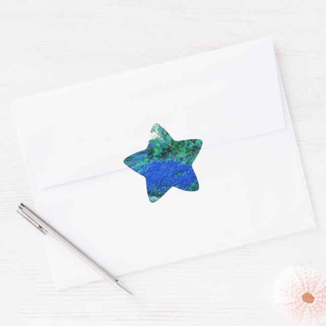 Sticker Étoile Bluebonnets dans le Misty Morning (Enveloppe)