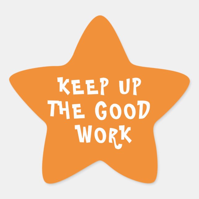 Sticker Étoile Bon Travail Encouragement de l'enseignant rose (Devant)