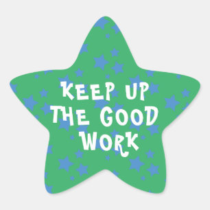 Sticker Étoile Bon Travail Enseignant Encouragement Étoile Sticke