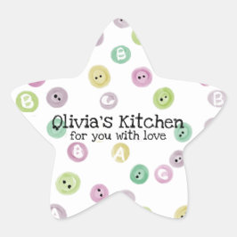 Sticker Étoile Boulangerie pour enfants