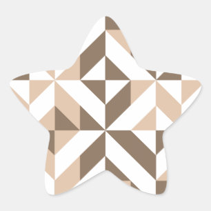 Sticker Étoile Brevet de Brown Beige