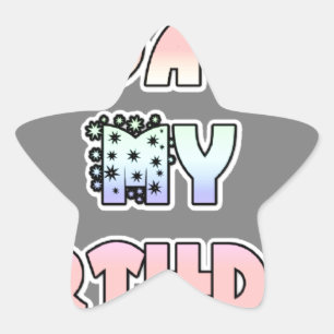Sticker Étoile Cadeau HakunaMatata Aujourd'hui est mon anniversai