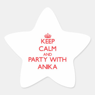 Sticker Étoile Calme et fête avec Anika