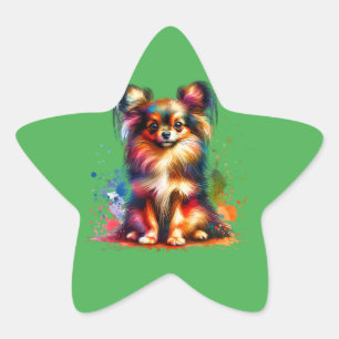 Sticker Étoile Chien de jouets russe