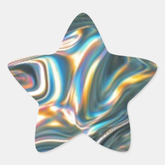 Sticker Étoile Chrome holographique