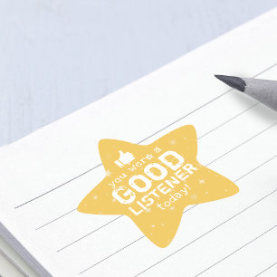 Sticker Étoile Commentaire positif Bon auditeur Enseignant