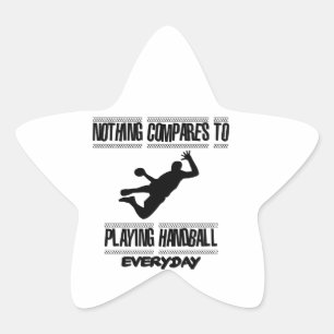 Sticker Étoile Conception de Handball cool tendance