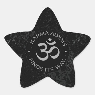 Sticker Étoile Conception d'Om de Karma spirituel - Collection Mi