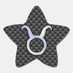 Sticker Étoile Connexion Taurus Zodiac Fibres Carbone Racy