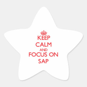 Sticker Étoile Conserver le calme et se concentrer sur Sap