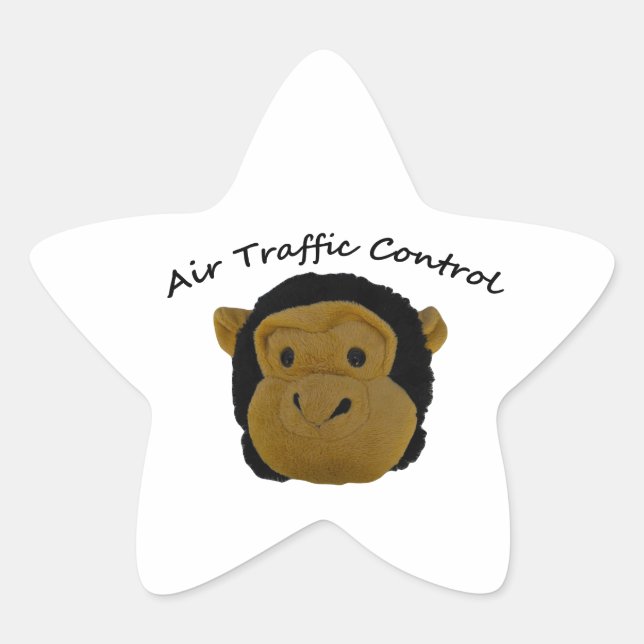 Sticker Étoile Contrôle de la circulation aérienne Dons amusants  (Devant)