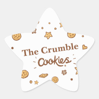 Sticker Étoile Cosy Cookie Delights (Blanc)
