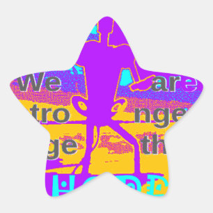 Sticker Étoile Create Your USA Hope We Are Stronger Together