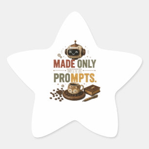 Sticker Étoile Créé Uniquement Avec Des Invites Drôle Ai Café Rob