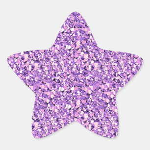 Sticker Étoile cristal druzy - orchidée légère