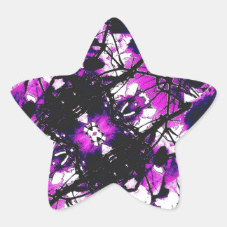 Sticker Étoile Dark Chrome Matter