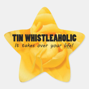 Sticker étoile de vie Tin Whistleaholic