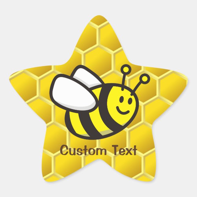 Sticker Étoile Dessin sur les abeilles (Devant)
