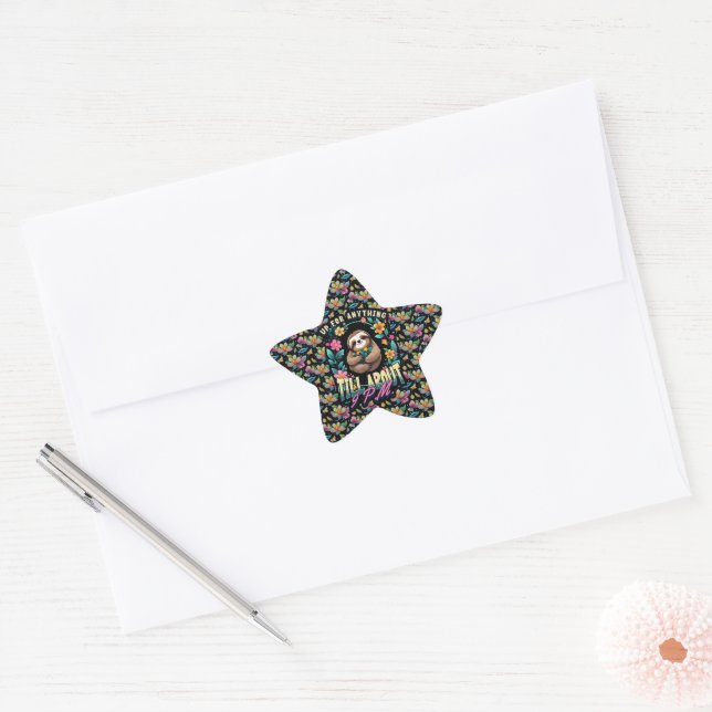 Sticker Étoile Devis Fantaisie sur toute l'impression (Enveloppe)