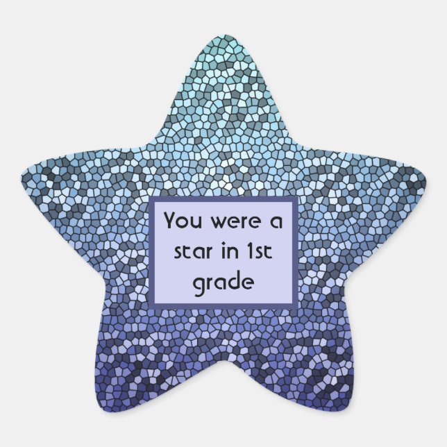 Sticker Étoile Diplôme d'étudiant Bon emploi de la classe de prof (Devant)