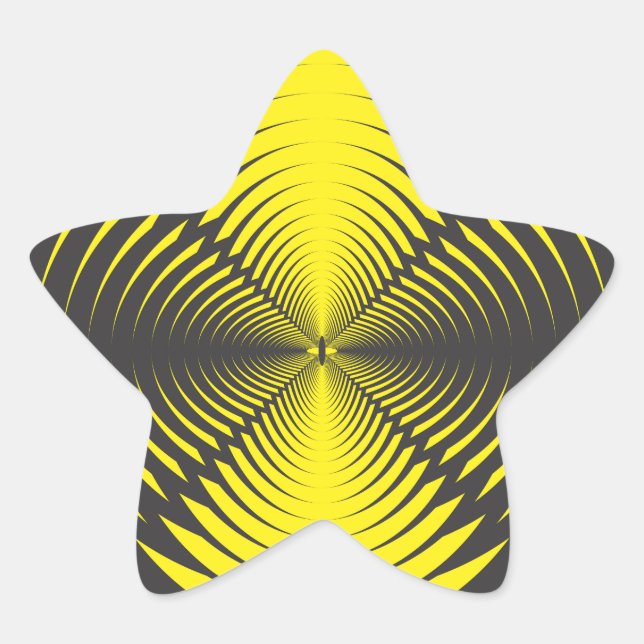 Sticker Étoile Disque hypnotique (Devant)